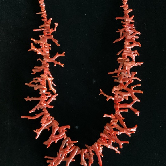 Genuine Mediterranean Red Coral Branch Necklace - Picture 5 of 8